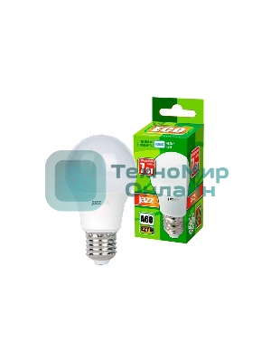Лампа светодиодная JazzWay LED 7Вт Е27 220В 4000К PLED- ECO- A60 груша 1033185