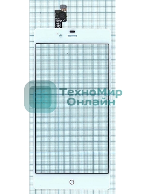 Сенсорное стекло (тачскрин) для ZTE Nubia Z9 Mini, белое