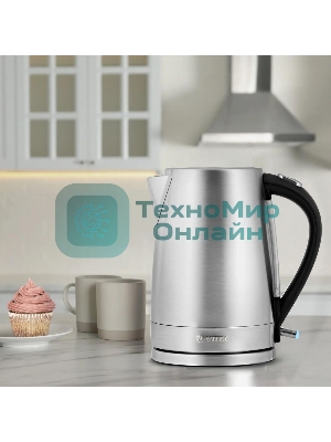 Чайник электрический Vitek VT-7000 1.7 л, 2200 Вт, серебристый (корпус: металл)