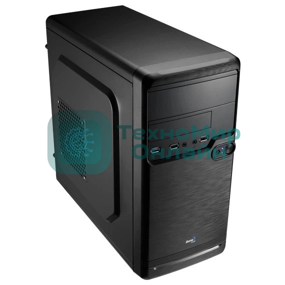 Компьютерный корпус Aerocool/Formula Qs-182 черный без БП mATX 2x120мм 2xUSB 2.0 1xUSB 3.0 audio