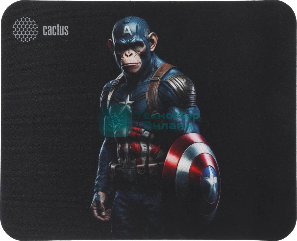 Коврик для мыши Cactus Captain America 250x200x3мм (CS-MP-D08S)