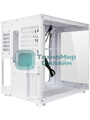 Компьютерный корпус Ginzzu V580 RGb подсветка, закаленное стекло 1хUSB 3.0,1хUSB 2.0, AU белый ATX