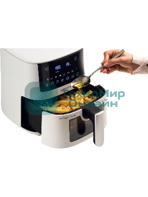 Аэрогриль Ariete Glass DGT 4633 белый, 1400 Вт, 4 л, сенсор, 9 программ