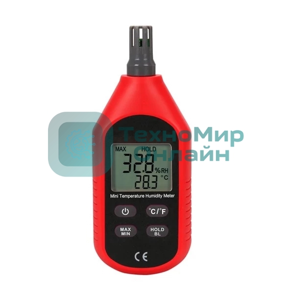 Измеритель температуры и влажности UT333, -10 ~ 60C, 0 ~ 100%