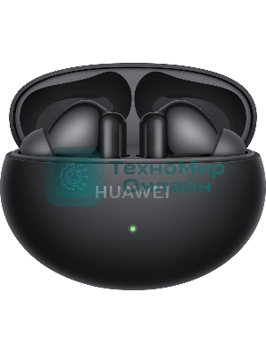 Наушники TWS Huawei FreeBuds 6i (Orca-T100) черный, внутриканальные, Bluetooth, активное шумоподавление, до 8 ч