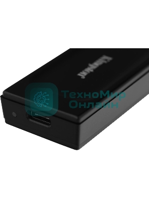Внешний SSD Kingston XS1000, 1Tb, USB Type-C 3.1, R/W 1050 МБ/с/ 1000 МБ/с черный