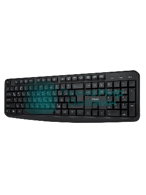 Комплект клавиатура+мышь Filum FL-KTW10-BK беспроводной, USB, 1600 DPI, чёрный