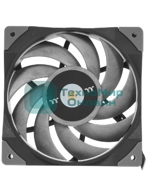 Вентилятор для корпуса Thermaltake TOUGHFAN 12 Turbo черный, 120 мм, 2500 об/мин, 28.1 дБ, 4 pin
