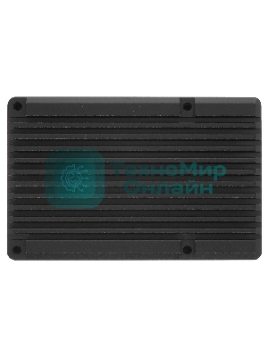Корпус Qumo Aluminum case with double black fans, Raspberry Pi 4, black(RS010)