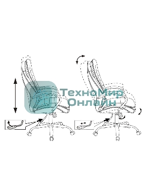 Кресло Бюрократ T-9950SL Fabric Velvet 90 светло-коричневый, ткань