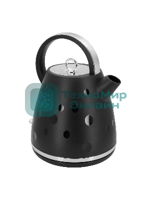 Чайник электрический Maunfeld MFK-647BK черный с хромированными элементами