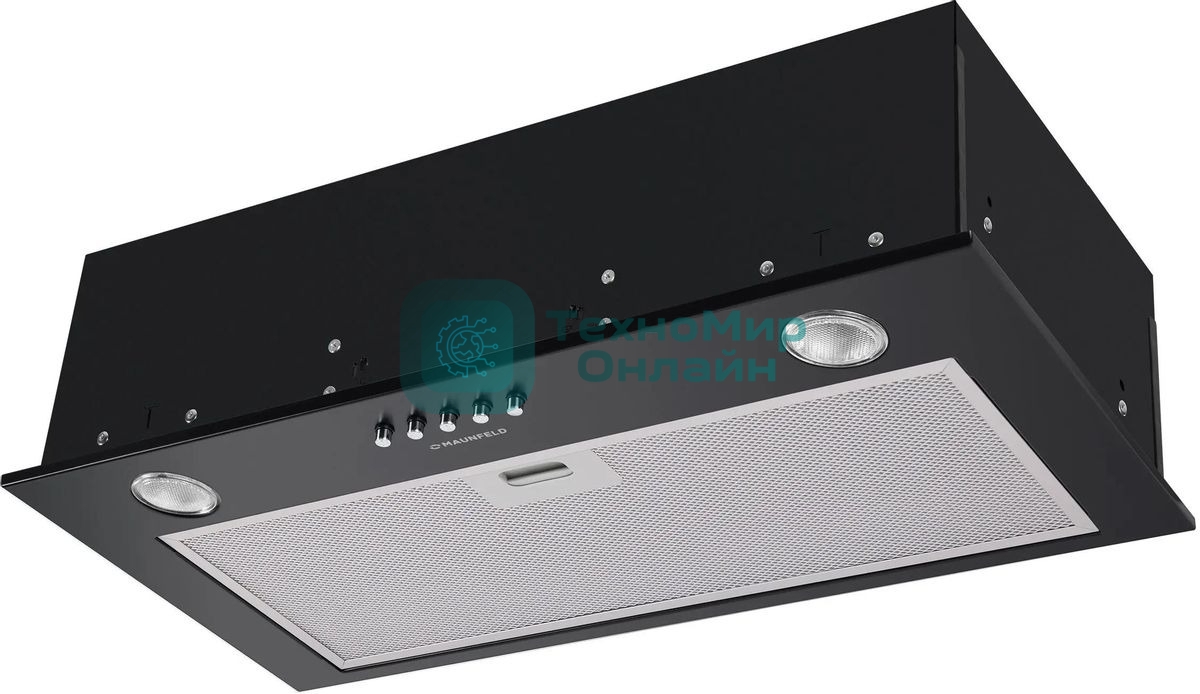 Вытяжка встраиваемая Maunfeld Crosby Singl 60 черный, 60 см, 850 куб. м/ч, 48 дБ