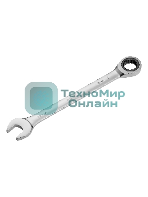 Ключ комбинированный Denzel, с трещеткой, 32 мм