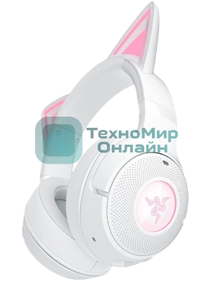 Гарнитура Razer Kraken Kitty V2 BT белый, беспроводная, Bluetooth, подсветка Razer Chroma RGB