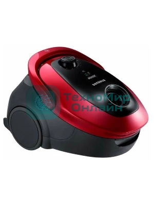 Пылесос Samsung VC20M253AWR красный, 460/2000 Вт, уборка сухая, пылесборник мешок, 2.5 л