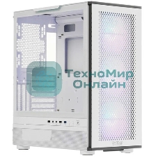 Компьютерный корпус PCCooler ME200 MESH WH, Mesh Full Tower, белый, TG, SPCC, 3x120мм ARGb E-ATX, ATX, mATX, mITX 180/380/220мм 4x2.5