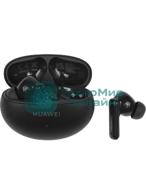 Наушники TWS Huawei FreeBuds 6i (Orca-T100) черный, внутриканальные, Bluetooth, активное шумоподавление, до 8 ч