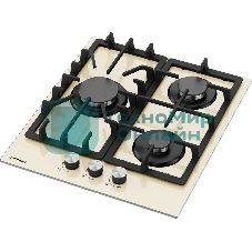 Газовая варочная поверхность Hyundai HHG 4333 BE бежевый