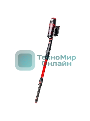 Пылесос вертикальный EVOLUTION Smart Clean VCF2212M черный/красный, питание от аккумулятора, 380 Вт, уборка сухая, пылесборник 0.4 л