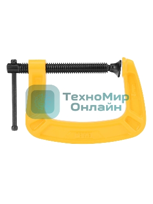 Струбцина Denzel G-образная усиленная, 75 мм