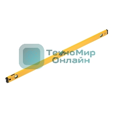 Уровень алюминиевый Denzel, магнит., фрезерованный, 3 глазка (1 зеркал.), 0,5 мм/м, 1200 мм
