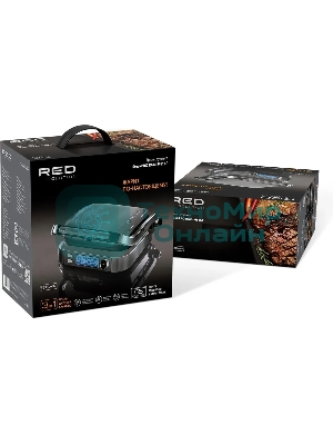Электрогриль Red Solution SteakPRO RGM-M816P 2100Вт черный/серебристый