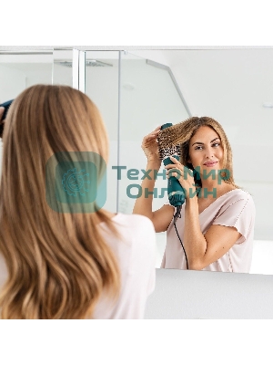 Фен-щетка Beurer HC45 Ocean бирюзовый, 1000 Вт, ионизация