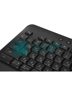 Комплект клавиатура+мышь Logitech Signature MK650 беспроводной, USB + Bluetooth, 4000 DPI, серый/чёрный