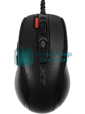 Мышь проводная + коврик A4Tech X-7120 черный, 2000 dpi, USB, кнопки - 7