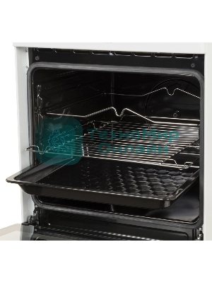 Плита электрическая Hansa FCEW54120 белый, конфорок 4 шт, духовка 62 л, 50 см x 85 см x 60 см