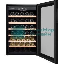 Винный шкаф Maunfeld MFWC-118S40 черный, 118 л, 1 отсек, 40 бут., класс G