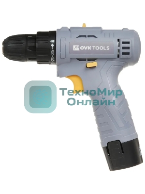 Дрель-шуруповерт Ovk Tools OTCS1AA-12V-1.3A, 12 В, 1,3 Ач, 22 Нм, щеточный