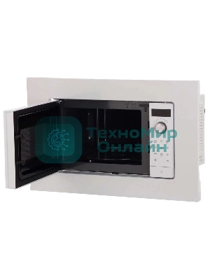 Встраиваемая микроволновая печь Bosch BFL623MW3 Serie 2, белый, 20 л, 800 Вт, переключатели - поворотный механизм/сенсор