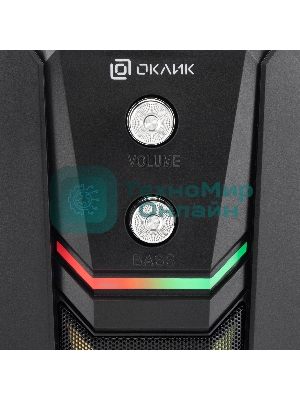 Акустическая система Оклик OK-423 2.1 черный 11Вт