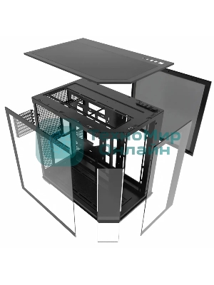 Компьютерный корпус Bloody BD-CC109 черный без БП ATX 10x120мм 2xUSB3.0 audio