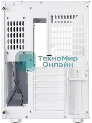 Компьютерный корпус Ginzzu V580 RGb подсветка, закаленное стекло 1хUSB 3.0,1хUSB 2.0, AU белый ATX