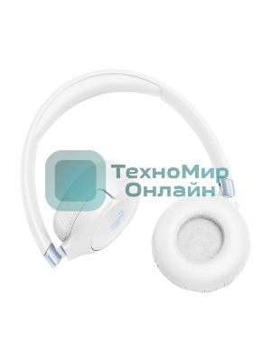 Беспроводные/проводные наушники JBL Tune 680NC белый, накладные, Bluetooth + проводной, адаптивное шумоподавление