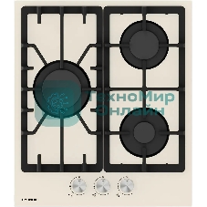 Газовая варочная поверхность Hyundai HHG 4333 BE бежевый