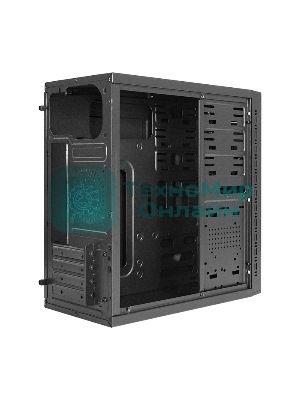 Компьютерный корпус Minitower ExeGate QA-412U-UNS350 (mATX, БП UNS350 с вент. 12см, 2хUSB+2хUSB 3.0, аудио, черный)