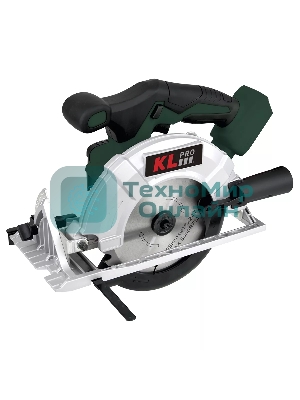 Профессиональная пила циркулярная бесщеточная KLPRO KLDAT18B-80 (18 В/8,0 А·ч, 3650 об/мин, 165мм)