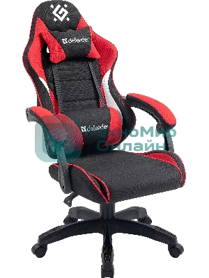 Кресло игровое Defender Sorrento черный/Красный, класс 3, ткань