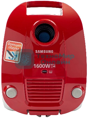 Пылесос Samsung SC4131 красный, 320/1600 Вт, уборка сухая, пылесборник мешок 3 л