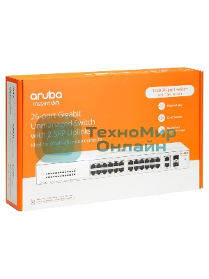 Коммутатор HPE Instant on 1430 R8R50A#ABB 26G 2SFP неуправляемый
