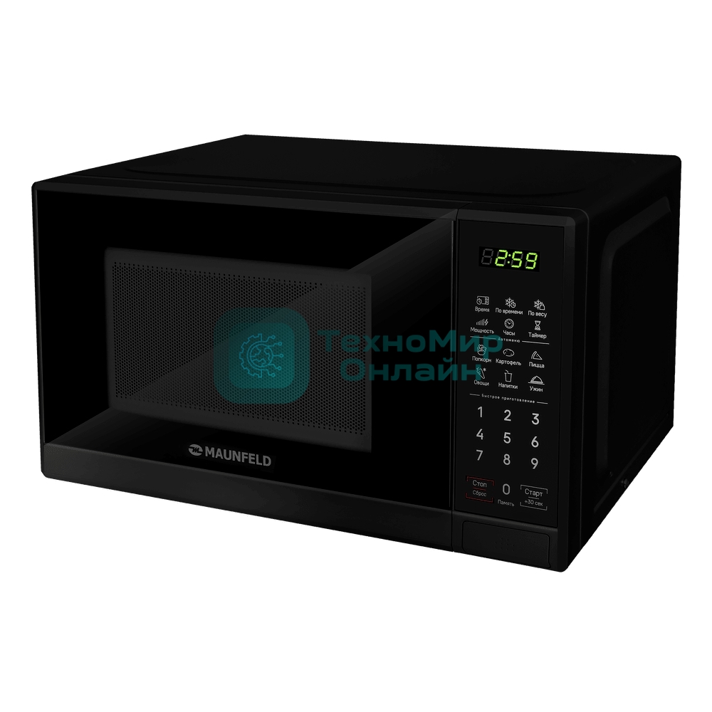 Микроволновая печь Maunfeld MFSMO720EB07 черный, 20 л, 700 Вт, переключатели - сенсор