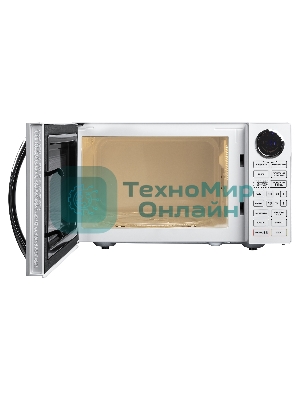 Микроволновая печь BBK 23MWG-930S/BW белый/черный, 23 л, 900 Вт, переключатели - сенсор