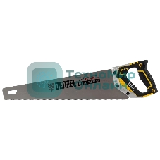 Ножовка по дереву Denzel 450 мм, 11 TPI, зуб 3D, металлопластиковая рукоятка