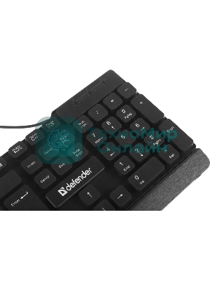 Комплект клавиатура+мышь Defender York C-777 проводной, USB, 1000 DPI, чёрный
