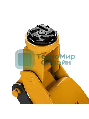 Домкрат гидравлический подкатной с фиксатором Denzel 2,8 т, 135-385 мм, в кейсе