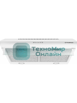Вытяжка козырьковая Maunfeld MP-1 50 белый/прозрачный, 50 см, 520 куб. м/ч, 49 дБ