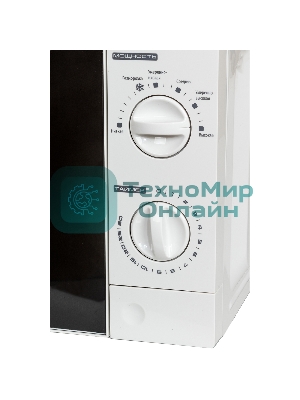 Микроволновая печь JVC JK-MW123M белый, 20 л, 700 Вт, переключатели - поворотный механизм